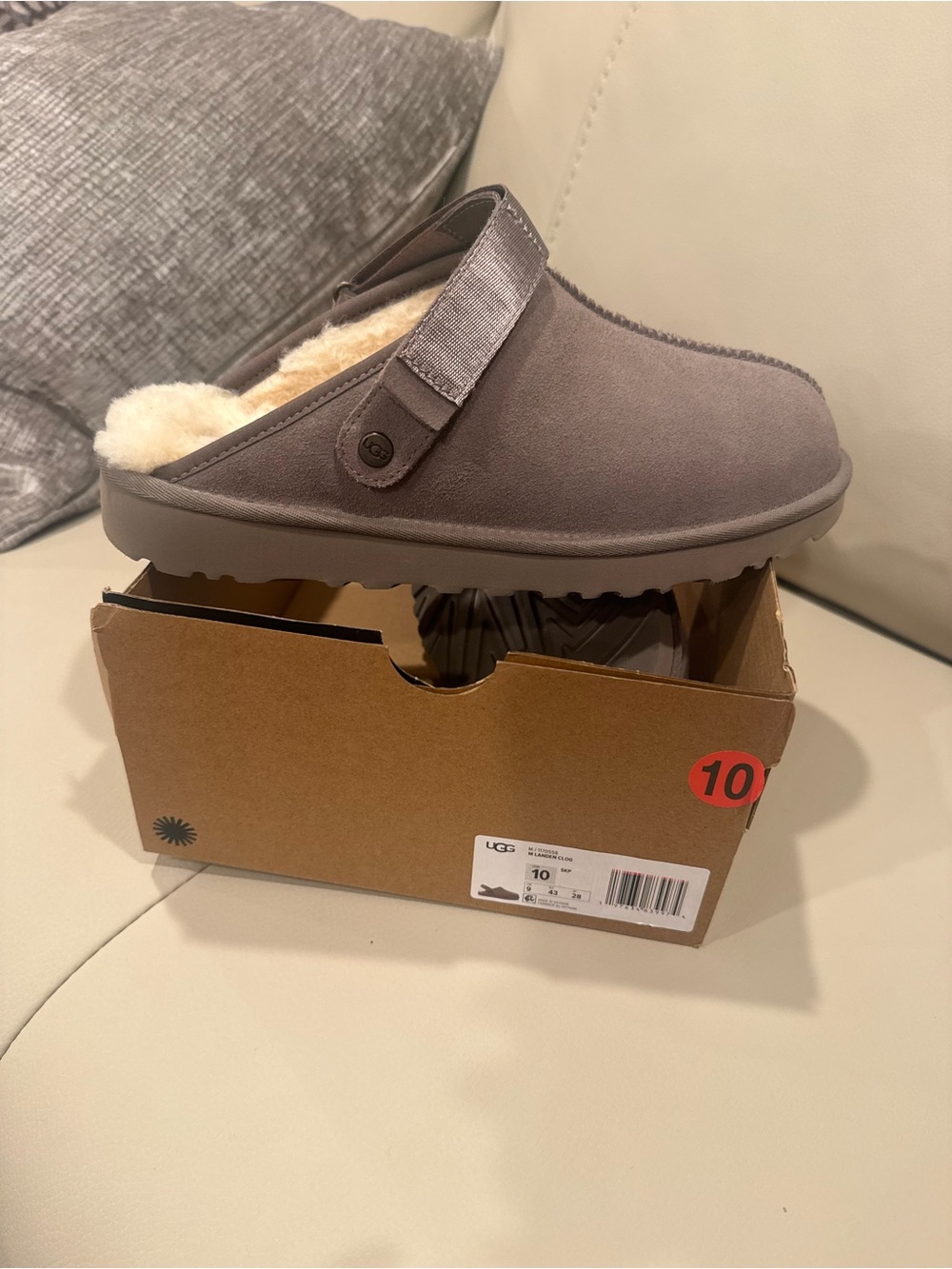 UGG Men's Landen Clog - gray NWT